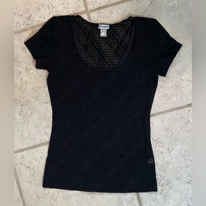 mint DOLCE GABBANA black monogram sleepwear T shirt sz 8